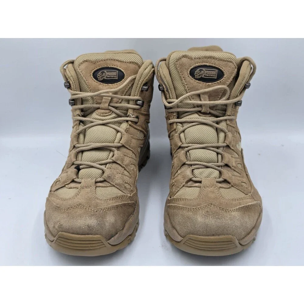 Voodoo Tactical Men's Size 6.5 Womens 8 Low Cut Combat Boots Desert Tan